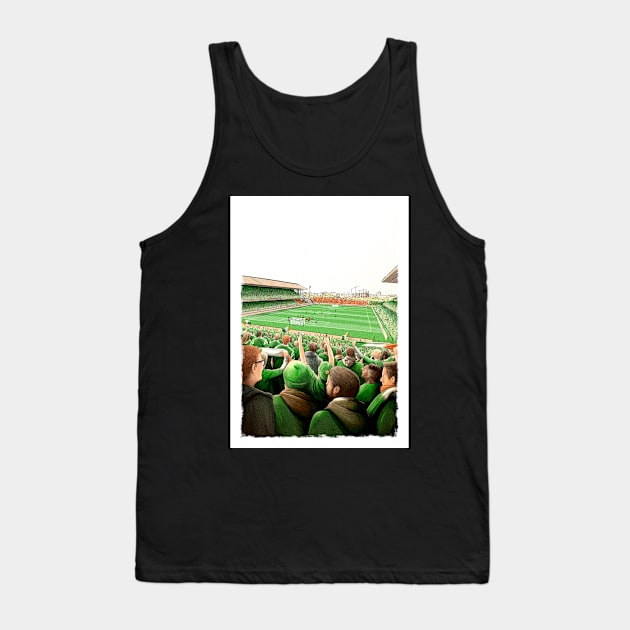 Ireland v The Netherlands 2001 Lansdowne Road - Ireland Football Artwork Tank Top by barrymasterson